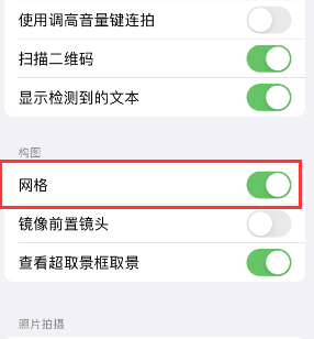 腾冲苹果手机维修网点分享iPhone如何开启九宫格构图功能