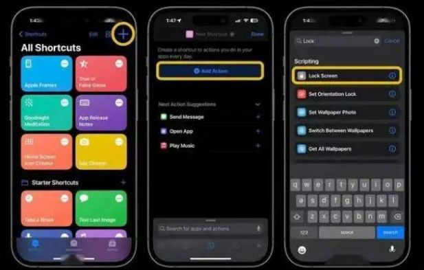 腾冲苹果14锁屏维修店分享iPhone14升级iOS16.4后如何创建锁屏快捷方式 