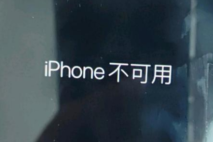 腾冲苹果服务网点分享锁屏界面显示“iPhone 不可用”如何解决 